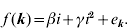 f\,\lpar {\bi k}\rpar \equals \beta {i} \plus \gamma {i} ^{\setnum{2}} \plus e_{\bi k} .