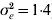 \sigma _{e}^{\setnum{2}} \equals 1{\cdot}4