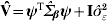 {\bf \hats{V}} \equals {\bimpsi }^{\rm T} {\bm \hats\Sigma }_{\bimbeta } {\bimpsi } \plus {\bf I}\hat{\sigma }_{\varepsilon }^{\setnum{2}} 