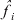 \mathop {\hats{f}}_{i}