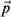 \vec{p}