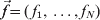 \vec{f} \equals \lpar\hskip2pt f_{\setnum{1}} \comma \ldots \comma f_{N} \rpar