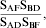 {{{\rm S}_{{\rm AF}} {\rm S}_{{\rm BD}} } \over {{\rm S}_{{\rm AD}} {\rm S}_{{\rm BF}} }} \comma \hfill