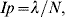Ip{\equals }\lambda {\rm \sol}N{\rm \comma }
