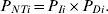 P_{NTi} \equals P_{Ii} \times P_{Di}.
