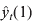 \hat{y}_{t} \lpar 1\rpar