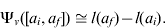 \rmPsi _{v} \lpar \lsqb a_{i} \comma a_{f} \rsqb \rpar \cong l\lpar a_{f} \rpar \minus l\lpar a_{i} \rpar . \hfill