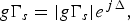 $g\Gamma _s=\vert g\Gamma _s \vert e^{\,j\Delta }, $