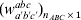 \lpar w_{a\prime b\prime c\prime}^{abc} \rpar _{n_{{ABC}} \times \setnum{1}} 