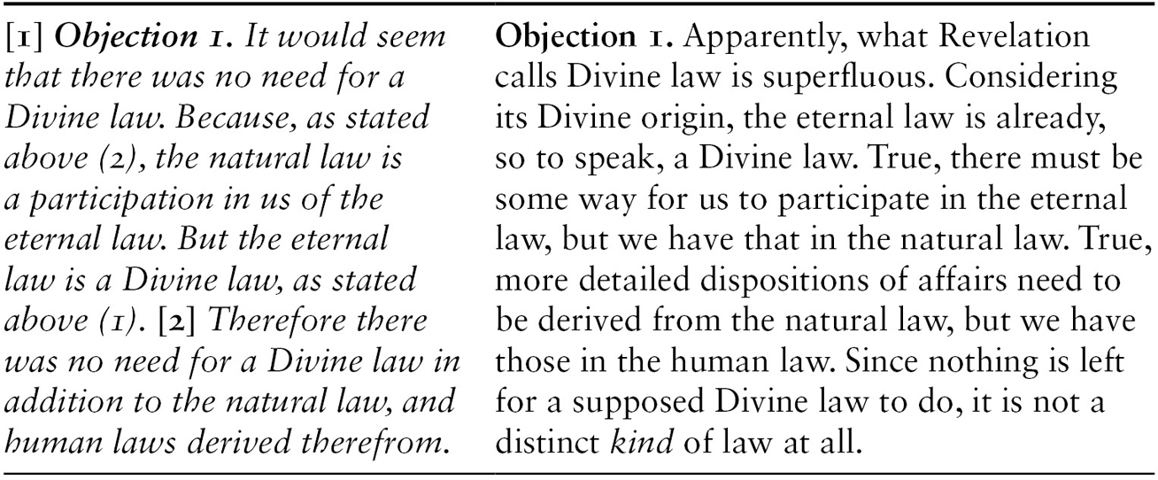 St Thomas S Prologue To Question 91 Of The Various Kinds Of Law Commentary On Thomas Aquinas S Treatise On Law