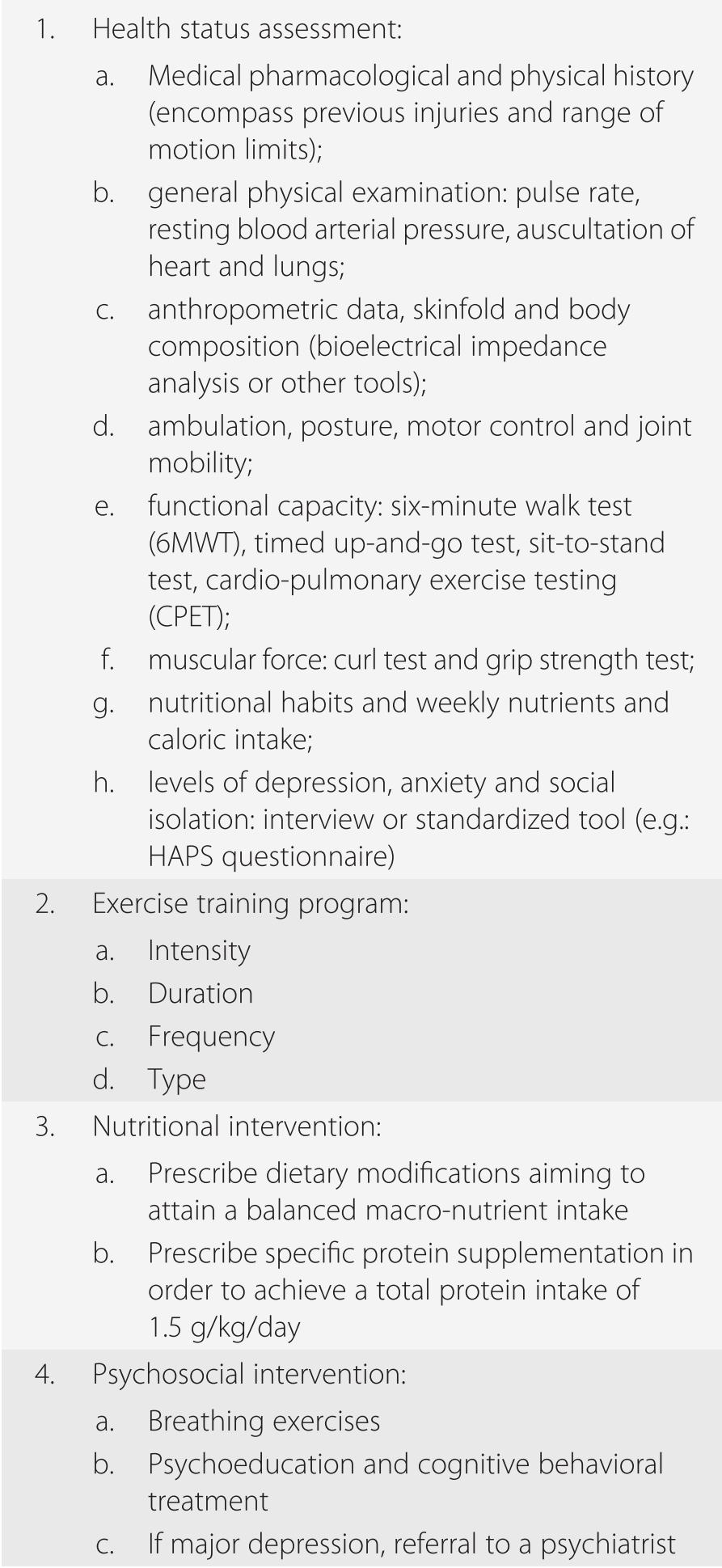 Prehabilitation How To Enhance Cardio Respiratory Functional