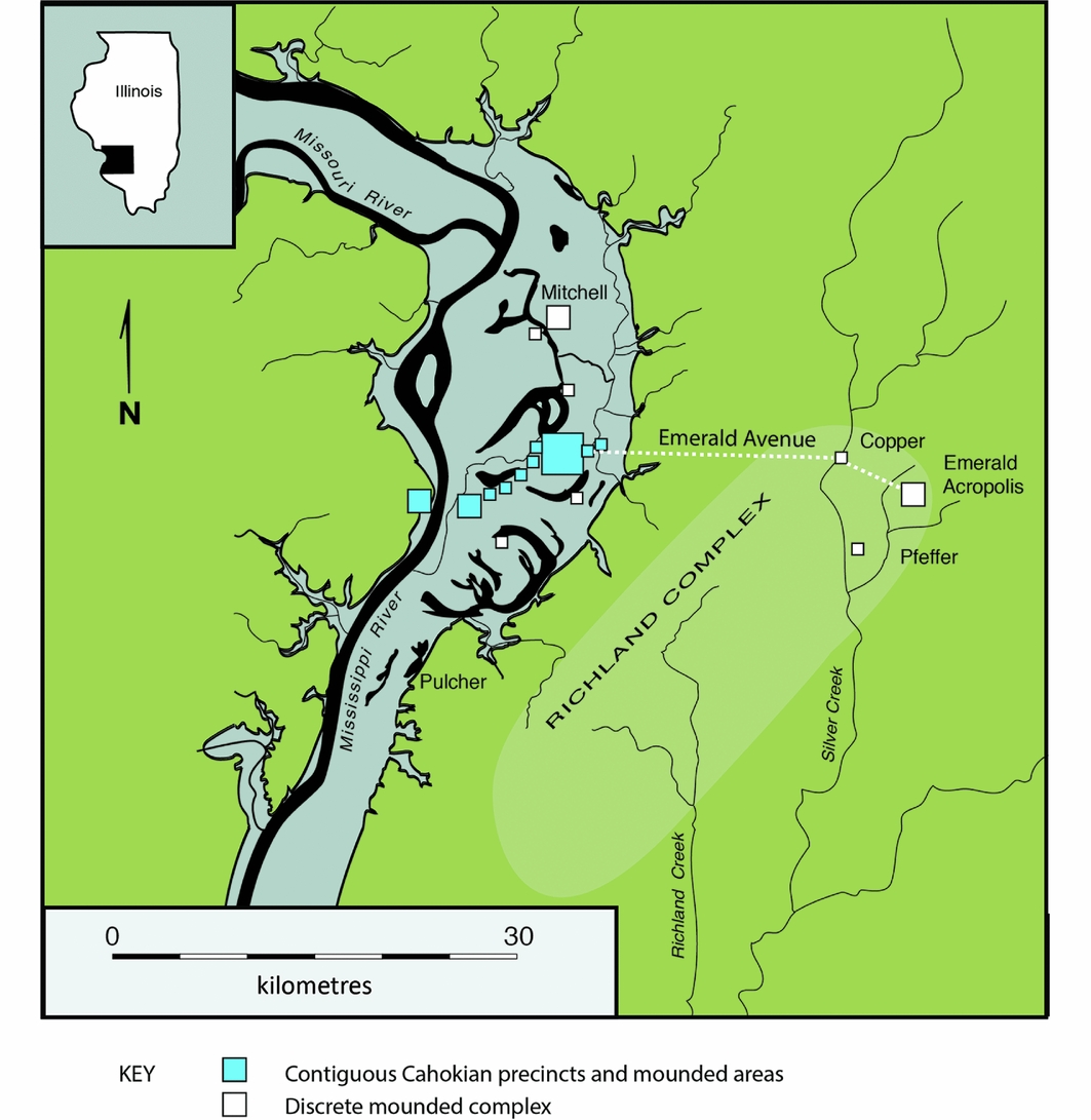 The Emerald Acropolis elevating the moon and water in the rise of