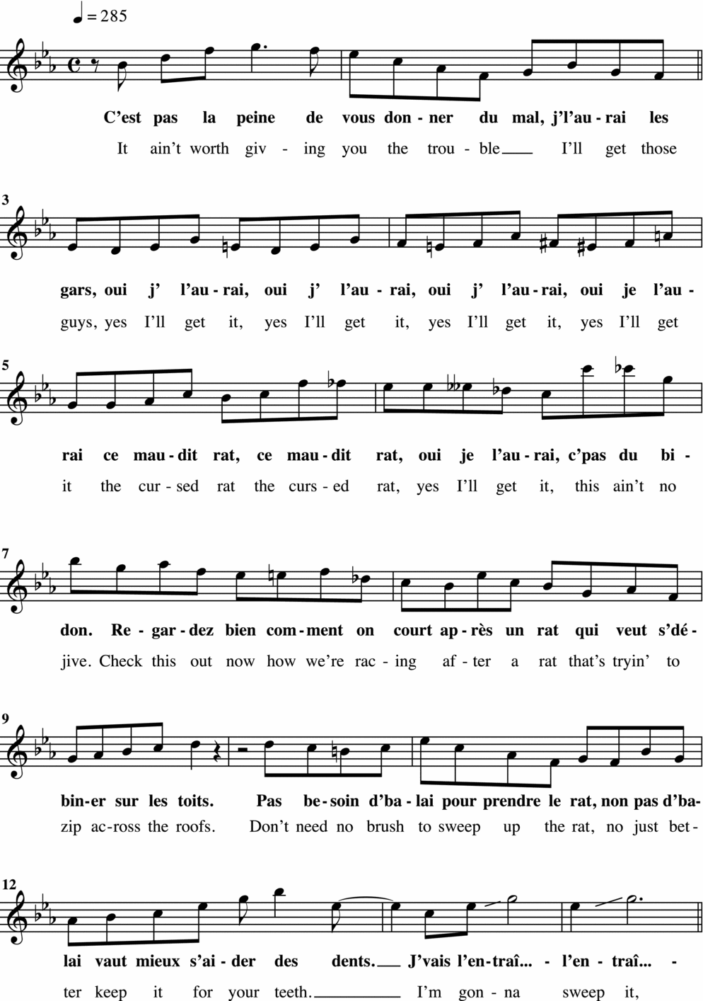 interpréter en anglais