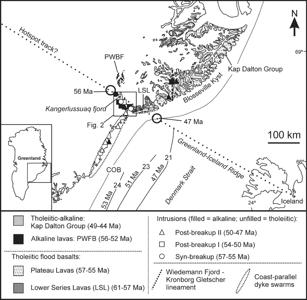 U Pb Geochronology Of The Eocene Kaerven Intrusive Complex East Greenland Constraints On The Iceland Hotspot Track During The Rift To Drift Transition Geological Magazine Cambridge Core