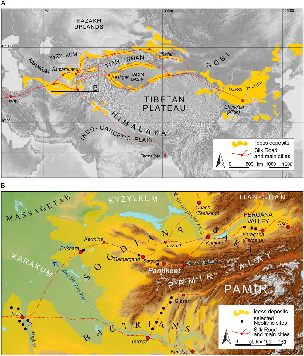 Relationships between loess and the Silk Road reflected by ...