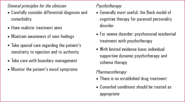psychotherapy for paranoid personality disorder