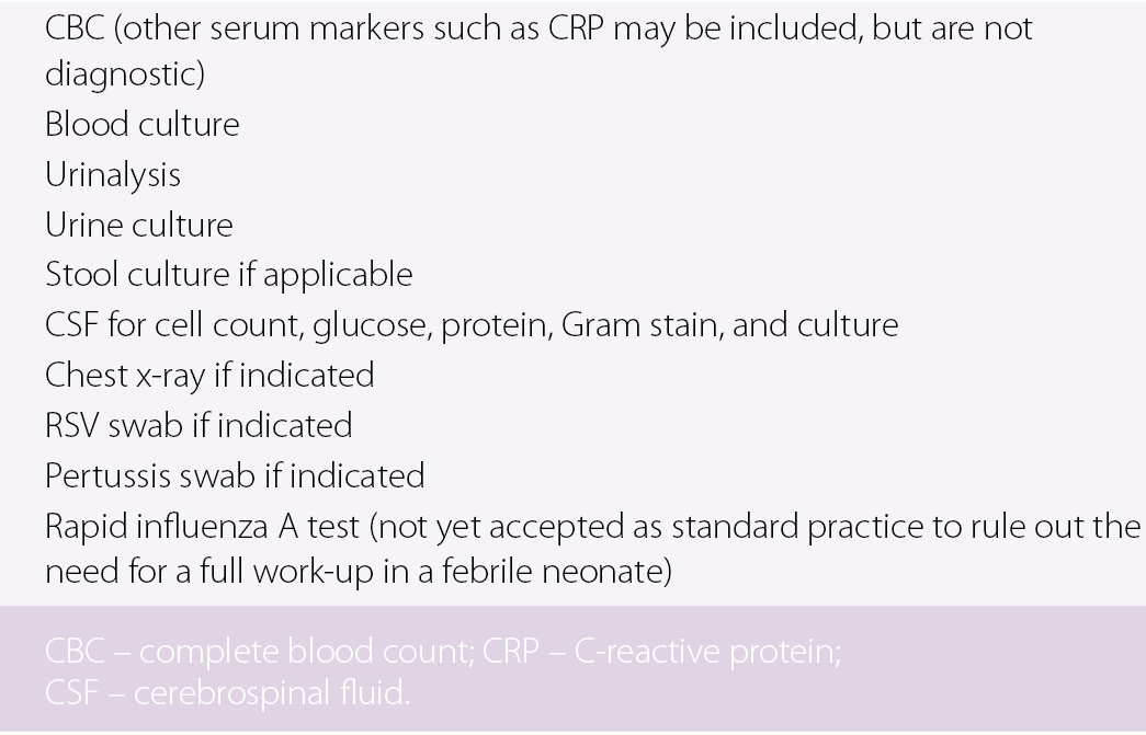 febrile neonate