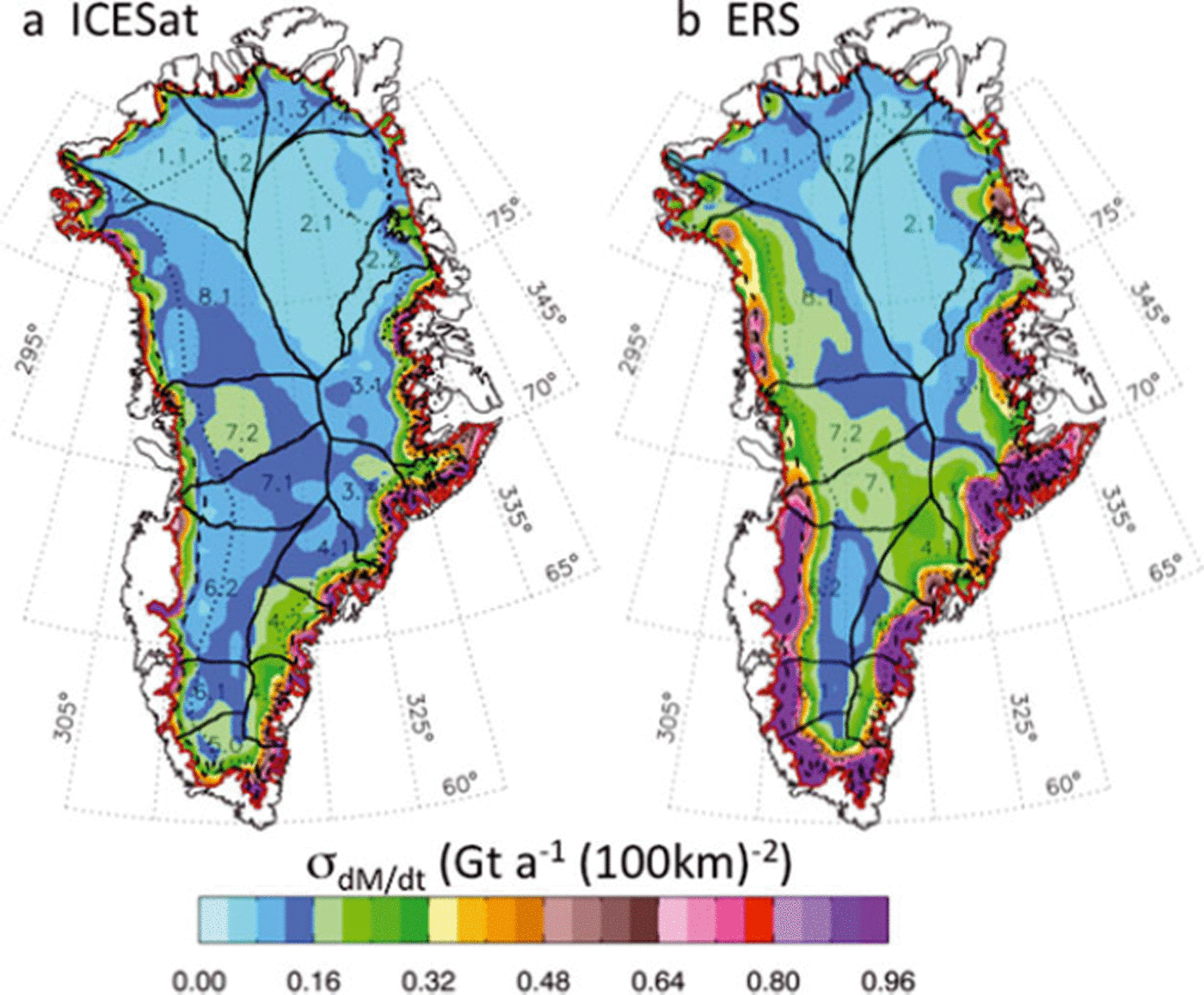 Greenland Ice Sheet Mass Balance: Distribution Of Increased Mass Loss ...