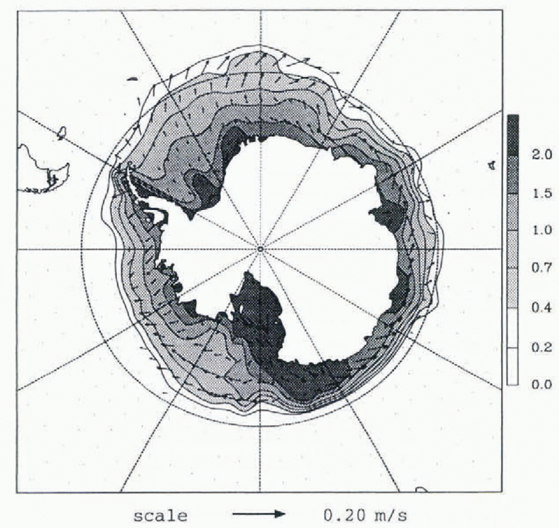 Physical characteristics of the Antarctic sea-ice zone derived from  modelling and observations | Annals of Glaciology | Cambridge Core