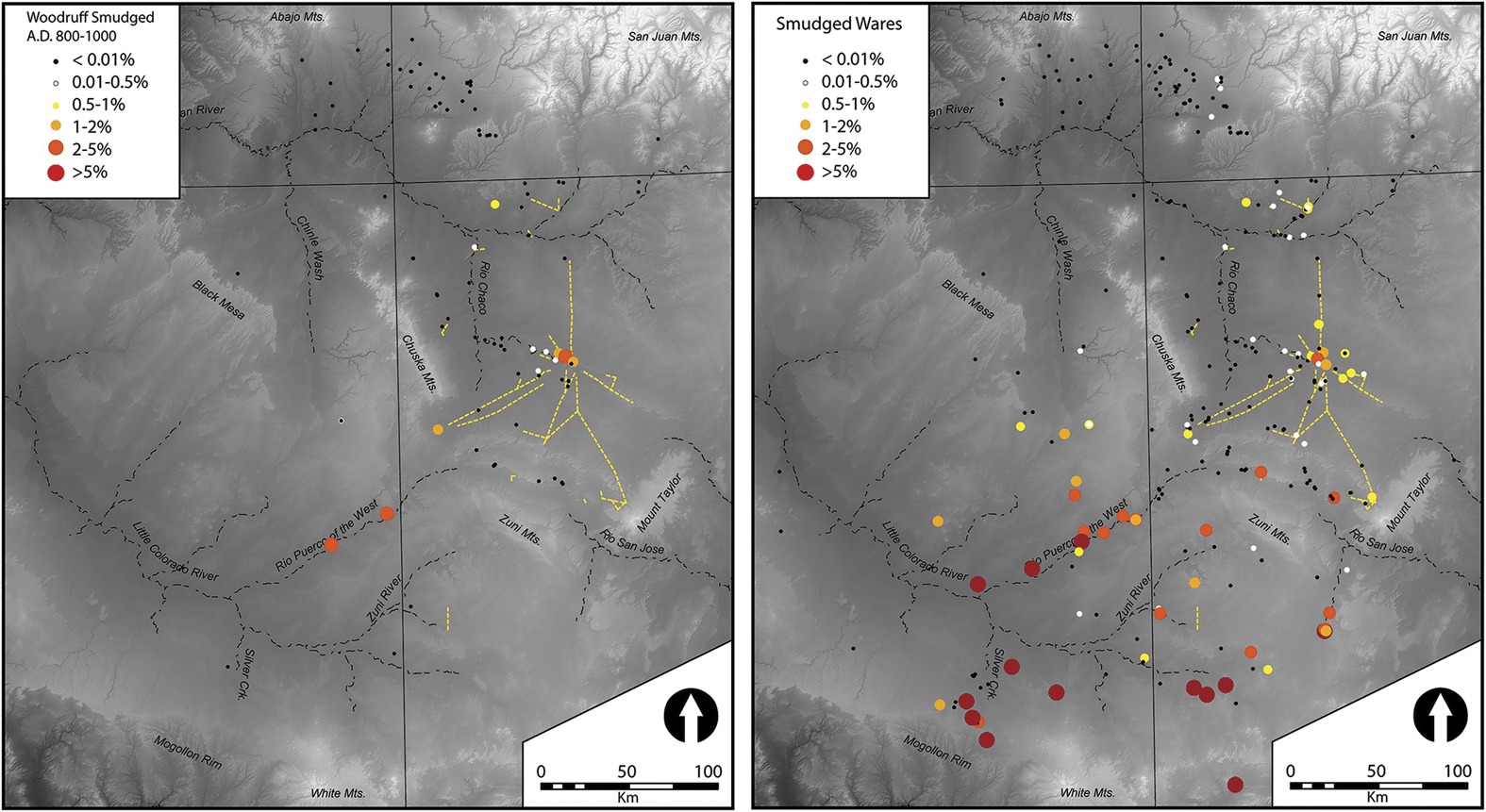 Evaluating Chaco migration scenarios using dynamic social network