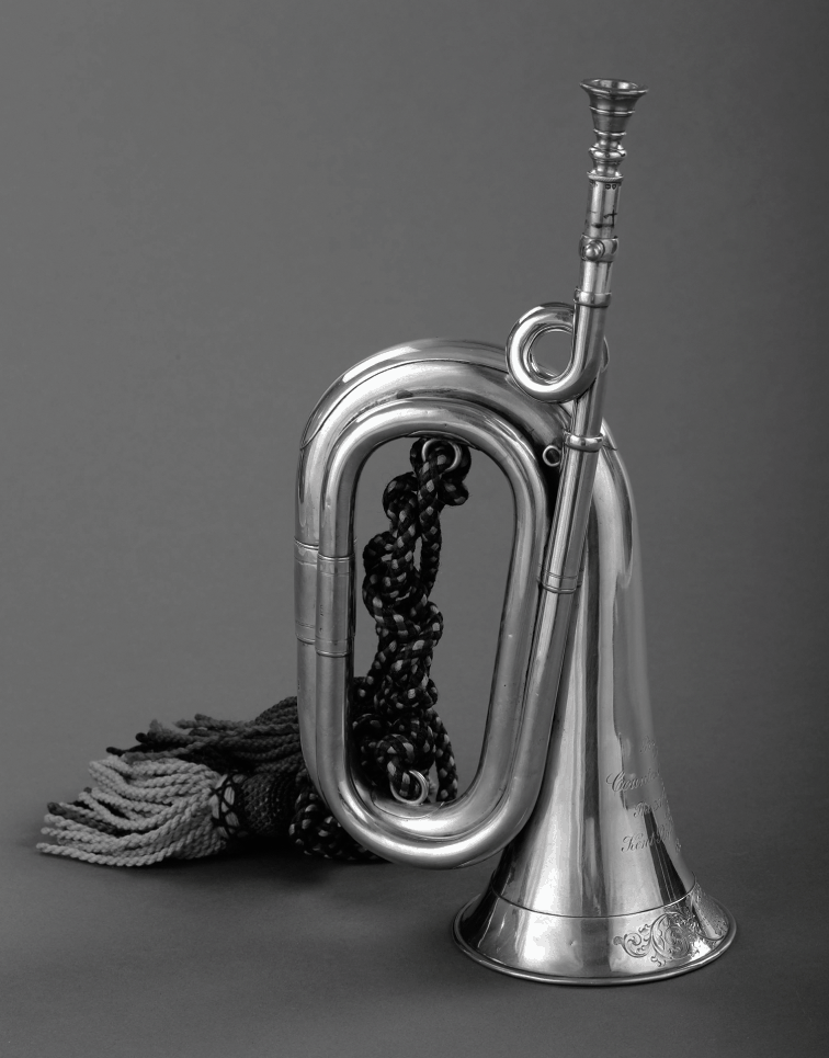 Melody fanfare trumpet. Nominal pitch: 4½-ft B?. - Detail