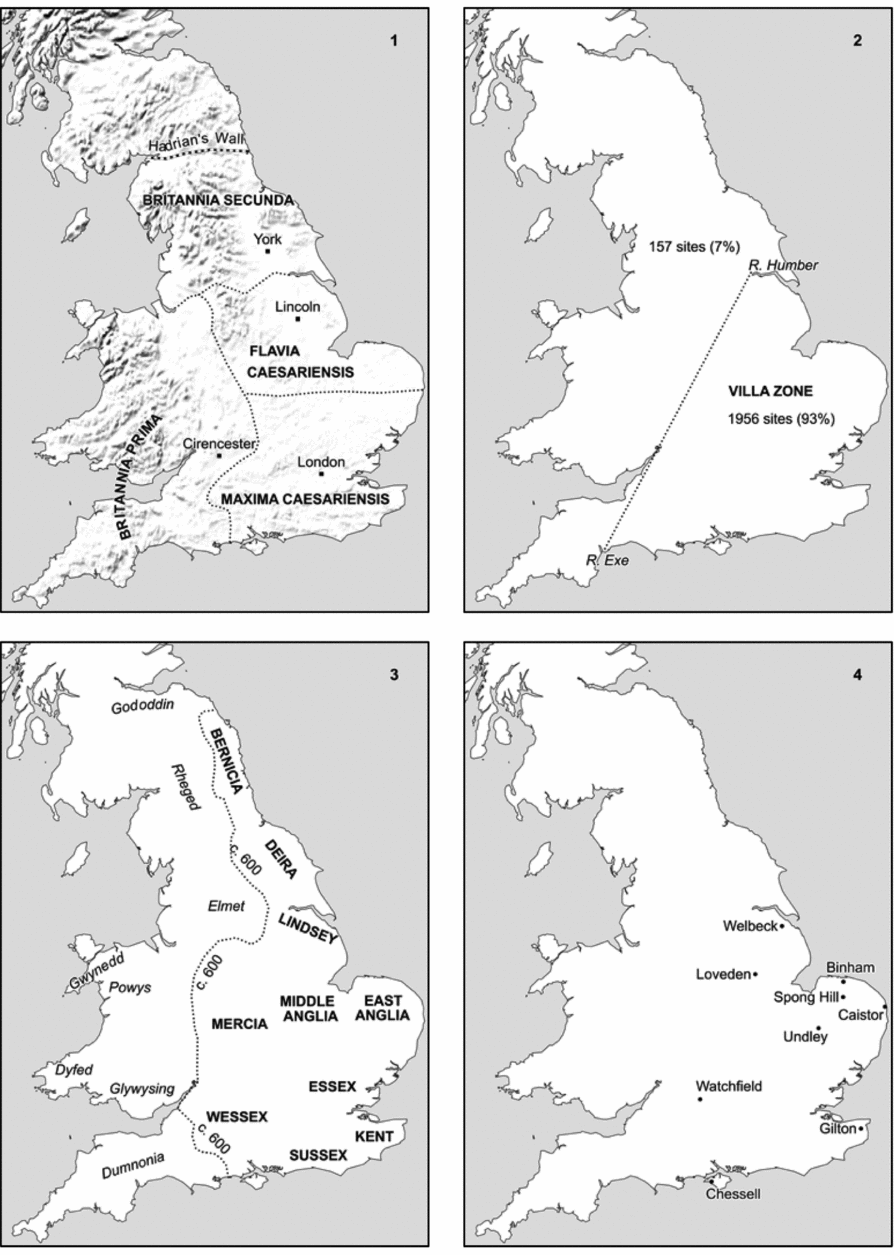 The Island of Britain AD 450-600  Map of britain, Roman britain, History