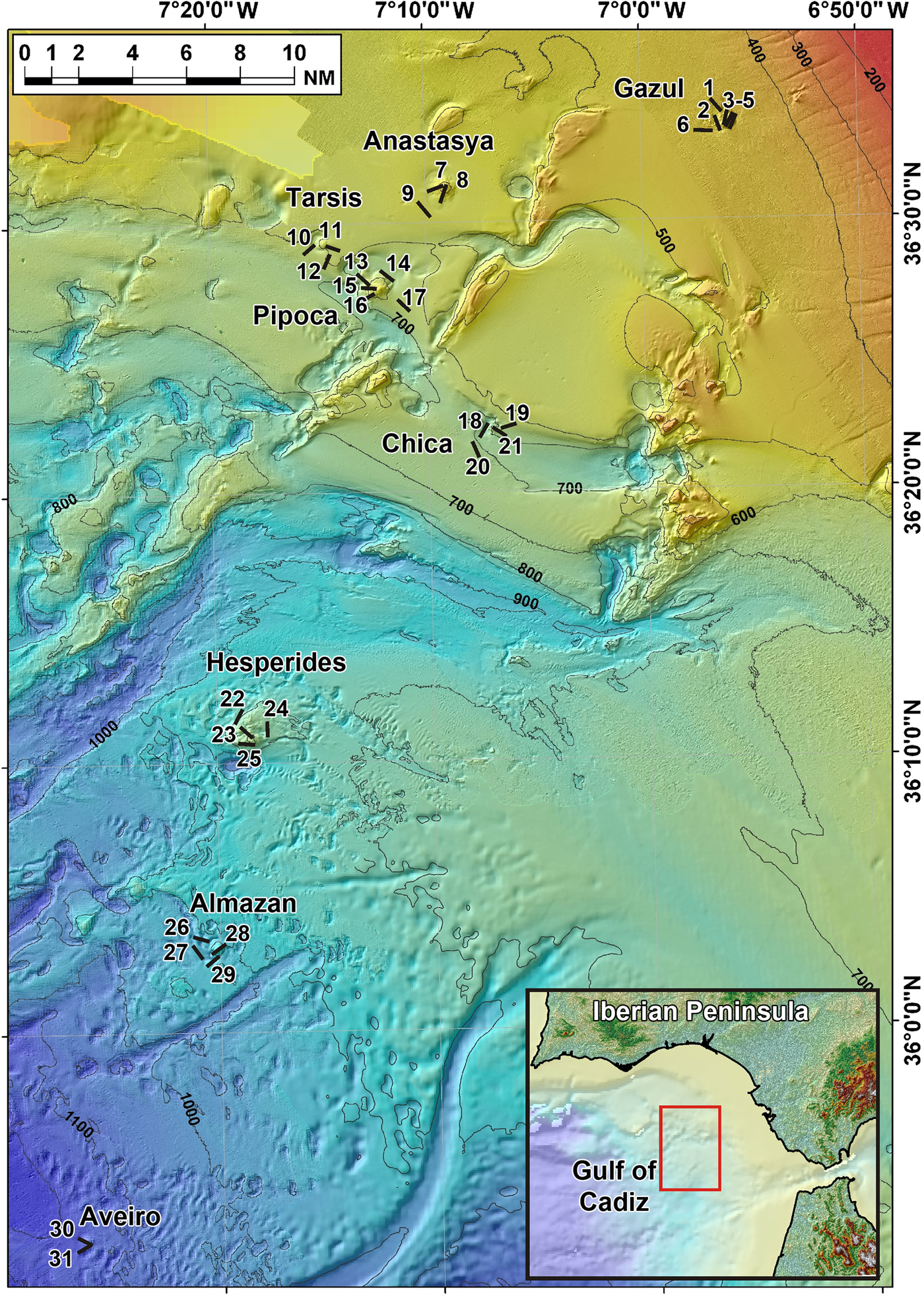 Underwater volcanoes in the Mediterranean - Oceanographic