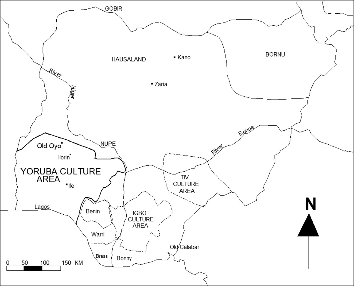 yoruba map