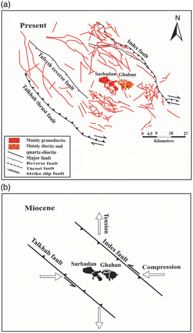 Emplacement mechanism of the Tafresh granitoids central part of