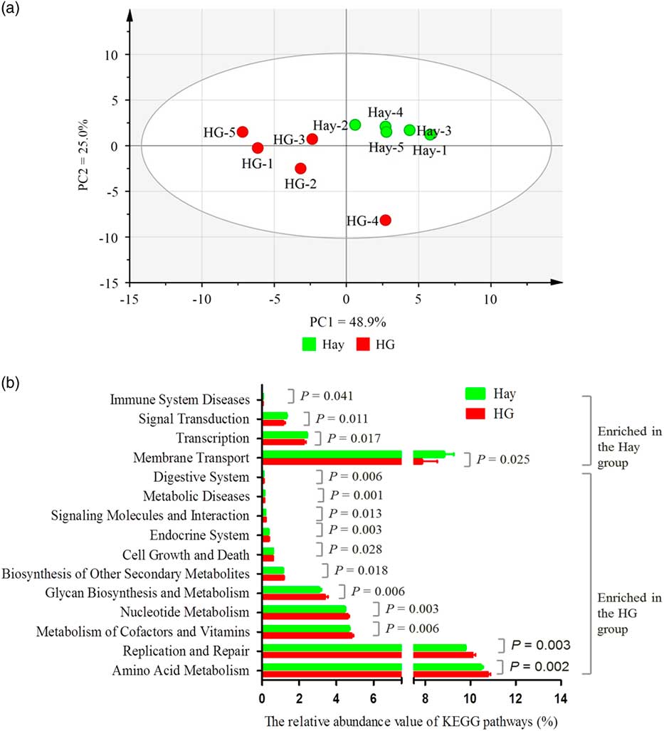 Response Of Rumen Microbiota And Metabolic Profiles Of Rumen Fluid Liver And Serum Of Goats To High Grain Diets Animal Cambridge Core