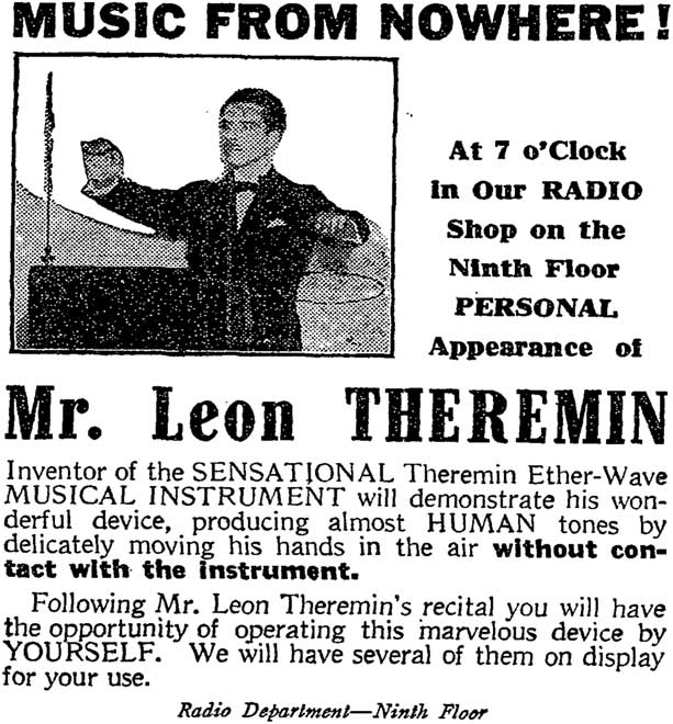 Theremin, electronic, sound synthesis, avant-garde