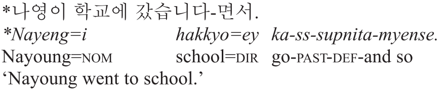 Syntax Semantics Interface Chapter 8 Korean