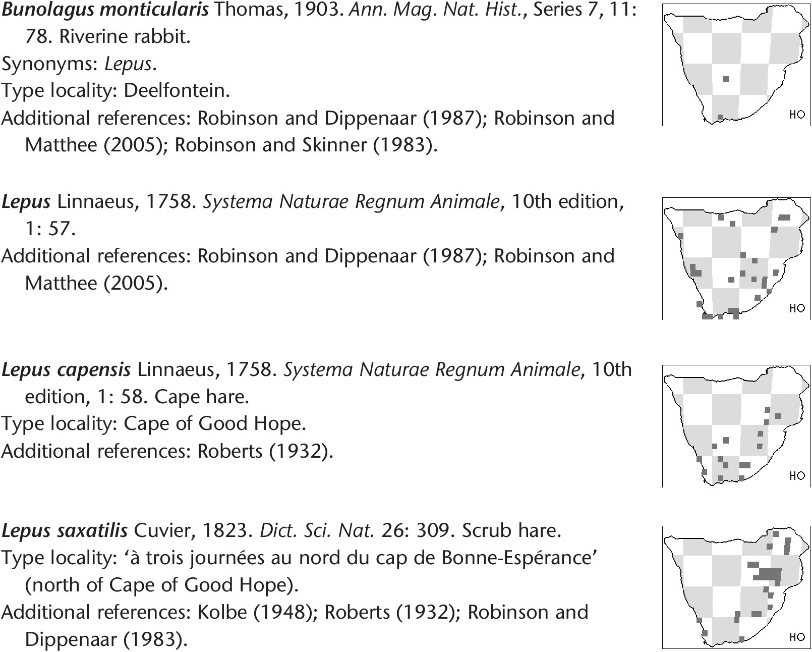 The Holocene Chapter 6 A Fossil History Of Southern African Land Mammals