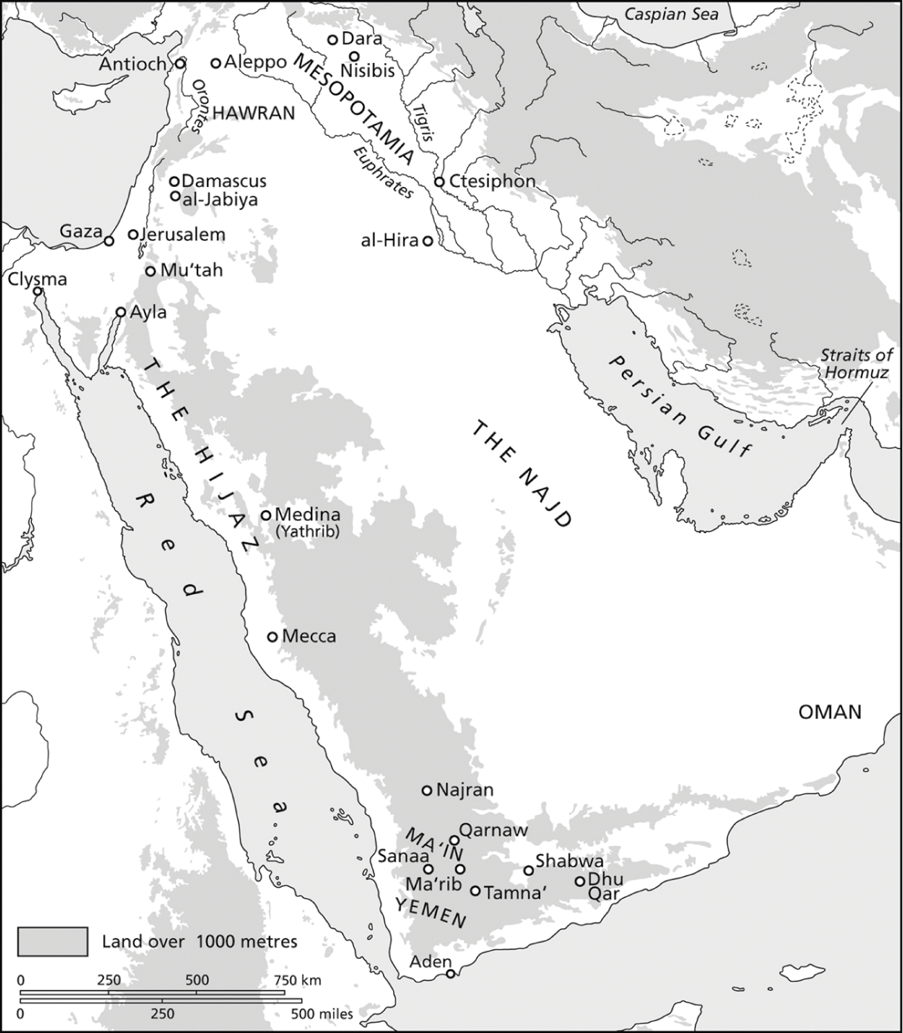 Eastern Neighbours The Arabs To The Time Of The Prophet Chapter 2c The Cambridge History Of The Byzantine Empire C 500 1492