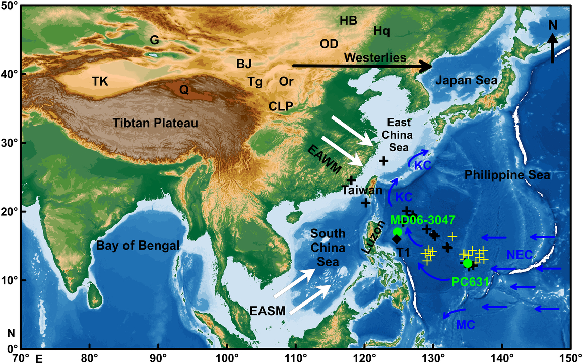 Sources and origins of eolian dust to the Philippine Sea 
