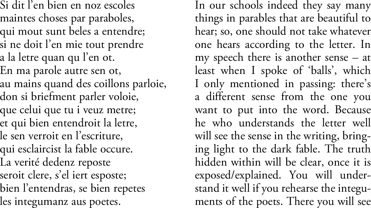 Imposition Equivocation And Intention Chapter 3 The Roman De La Rose And Thirteenth Century Thought