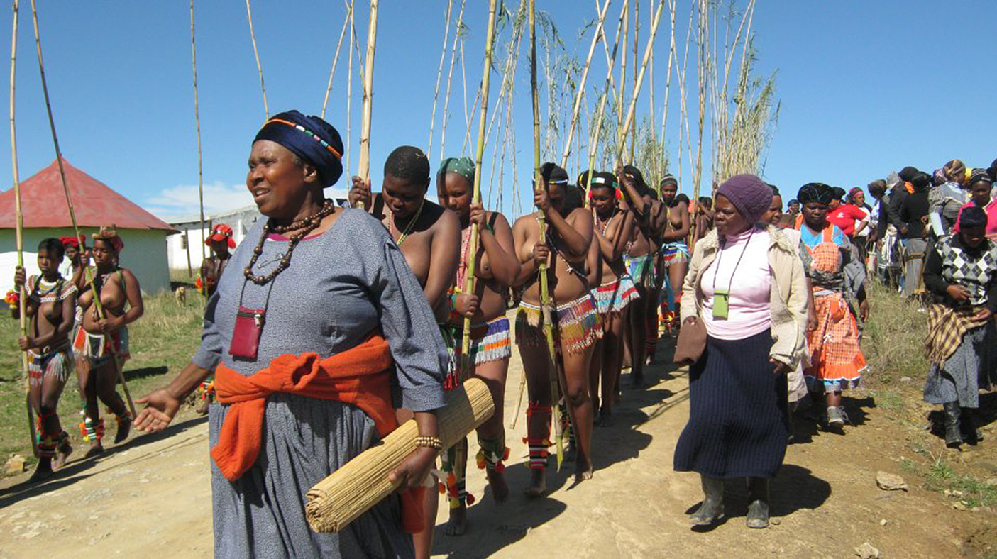 Young Xhosa men engaging in a traditional stick fighting contest. South  Africa 1960's-70's.