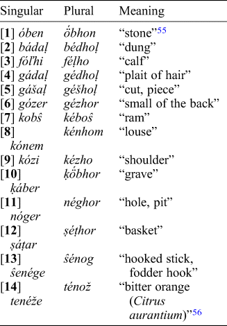 The Broken Plural In Soqotri Bulletin Of The School Of Oriental And African Studies Cambridge Core