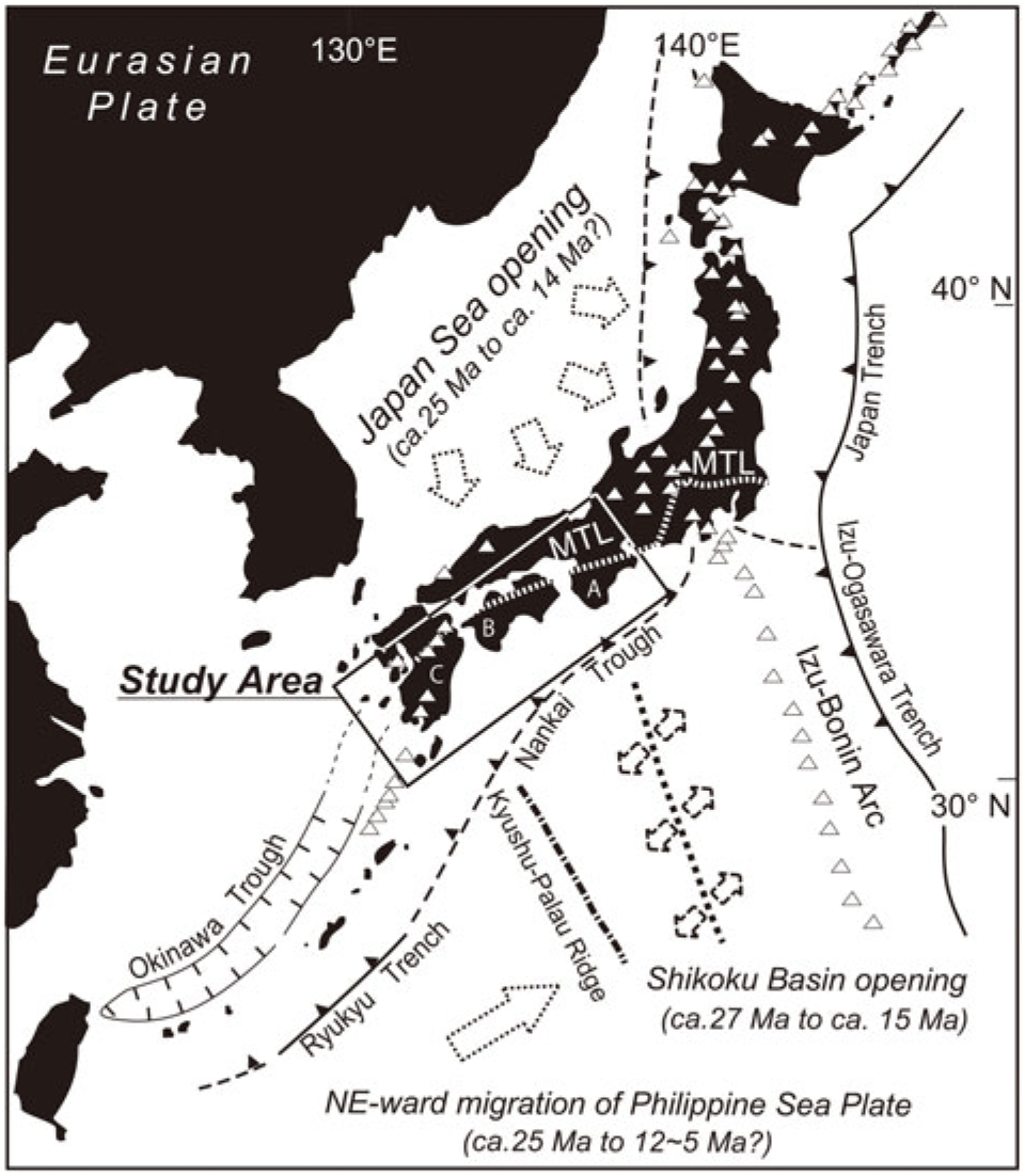 U Pb Ages Of Miocene Near Trench Granitic Rocks Of The Southwest Japan Arc Implications For Magmatism Related To Hot Subduction Geological Magazine Cambridge Core