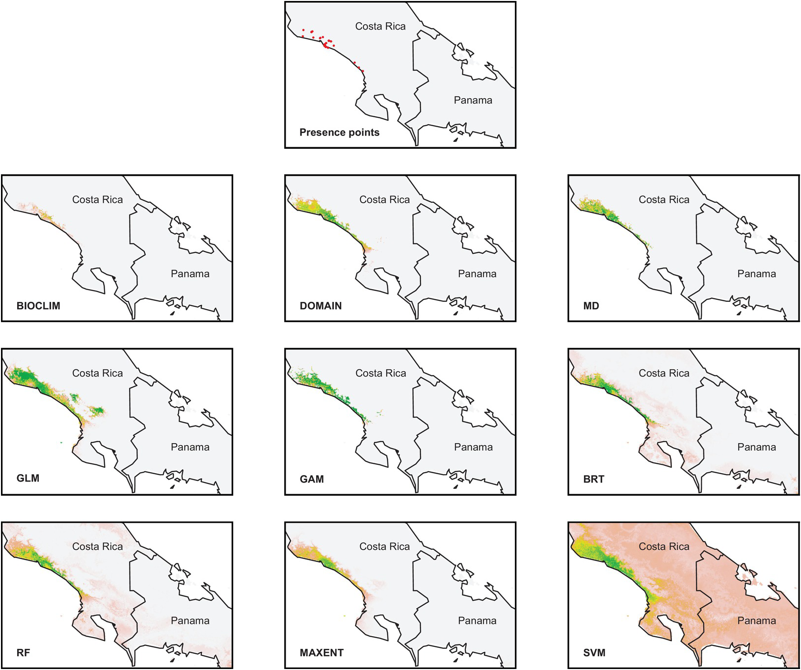 Modeling Niches And Mapping Distributions Chapter 15 Spatial Analysis In Field Primatology