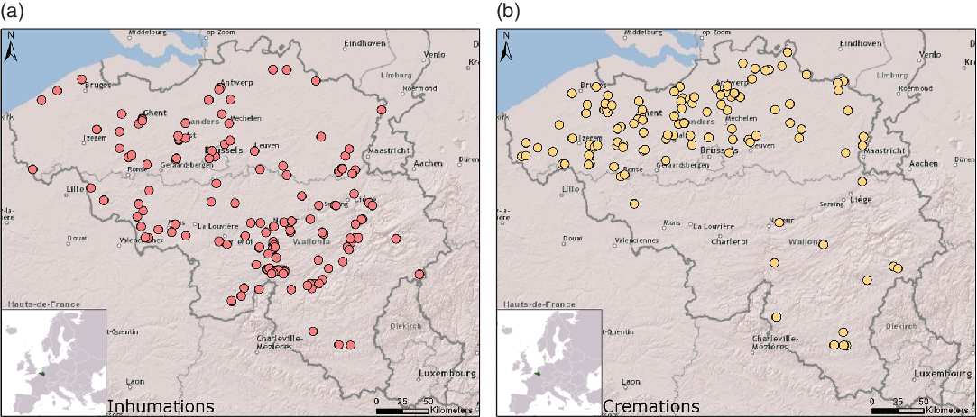 Cremation Vs Inhumation Modeling Cultural Changes In Funerary Practices From The Mesolithic To The Middle Ages In Belgium Using Kernel Density Analysis On 14c Data Radiocarbon Cambridge Core