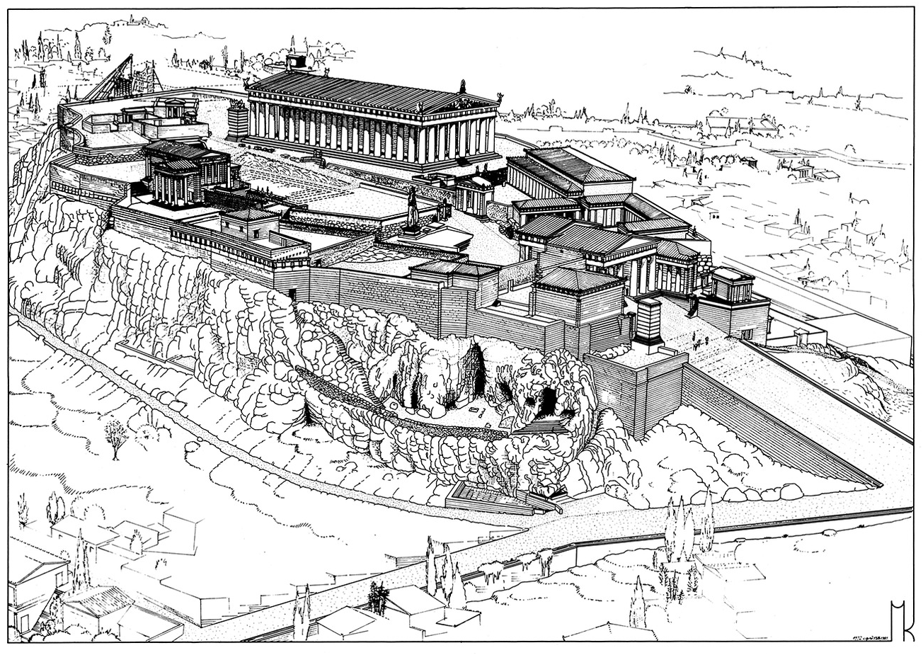 Acropolis Museum, Athens – Sketch | ARCHISCAPES
