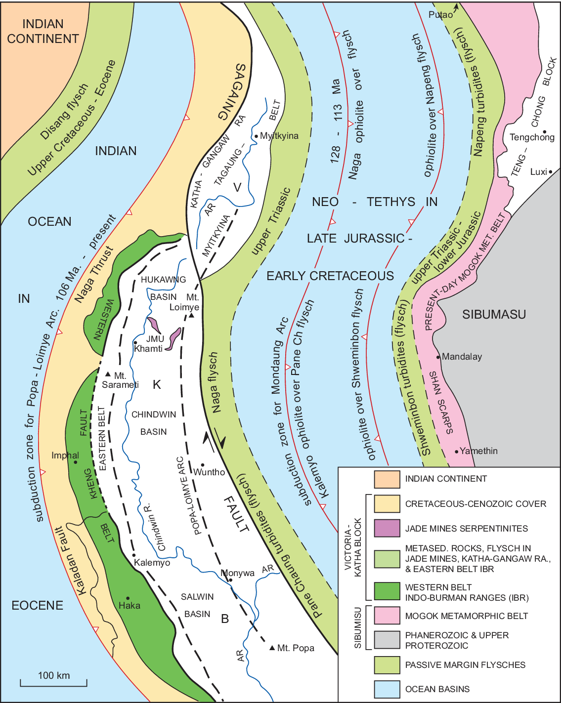 East flank of the Sibumasu block in NW Thailand and Myanmar and its  possible northward continuation into Yunnan: a review and suggested  tectono-stratigraphic interpretation - ScienceDirect