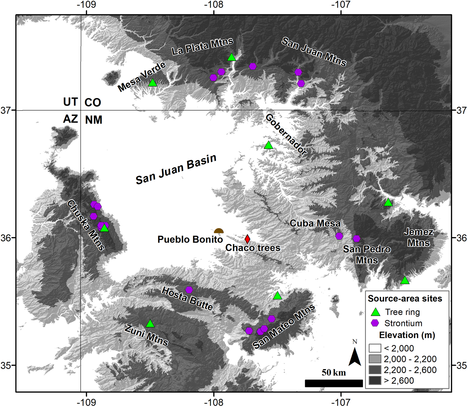 Convergence of Evidence Supports a Chuska Mountains Origin for the