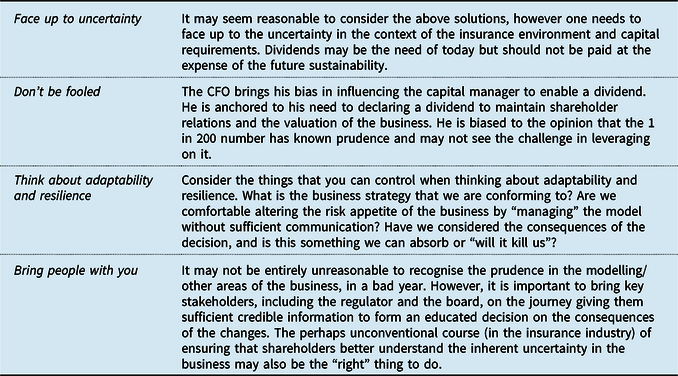 Managing uncertainty Principles for improved decision making