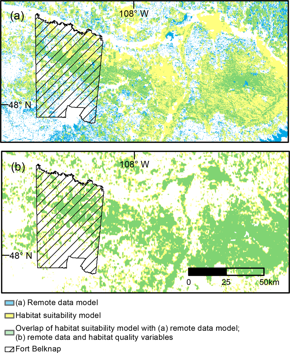 Habitat suitability index for bobcats in New Jersey, USA. The index