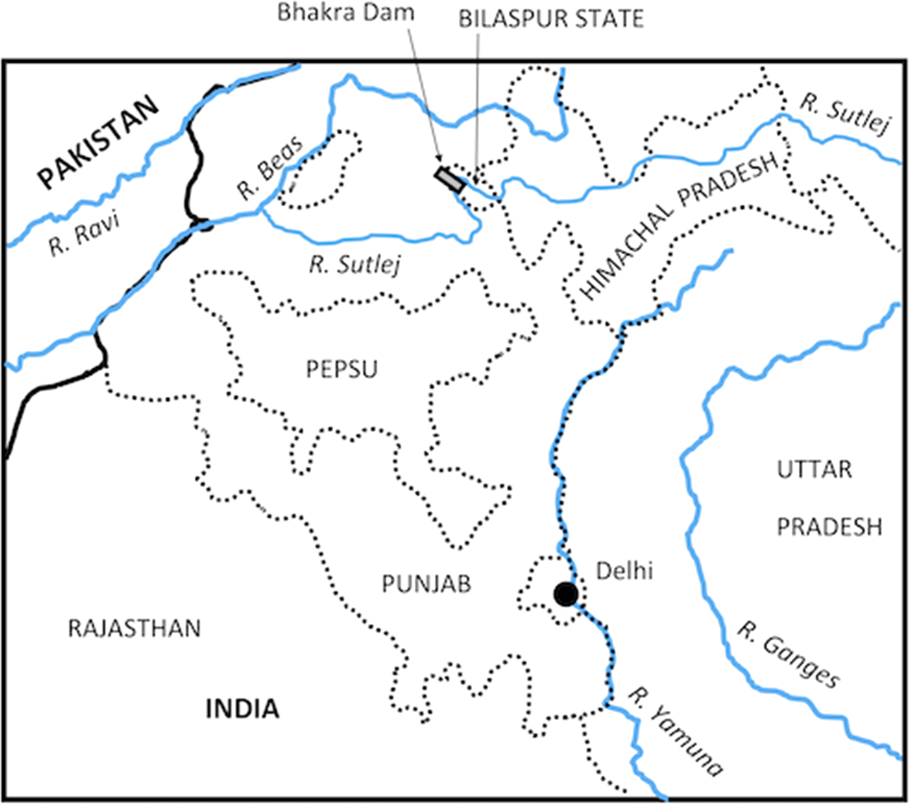 bhakra nangal dam
