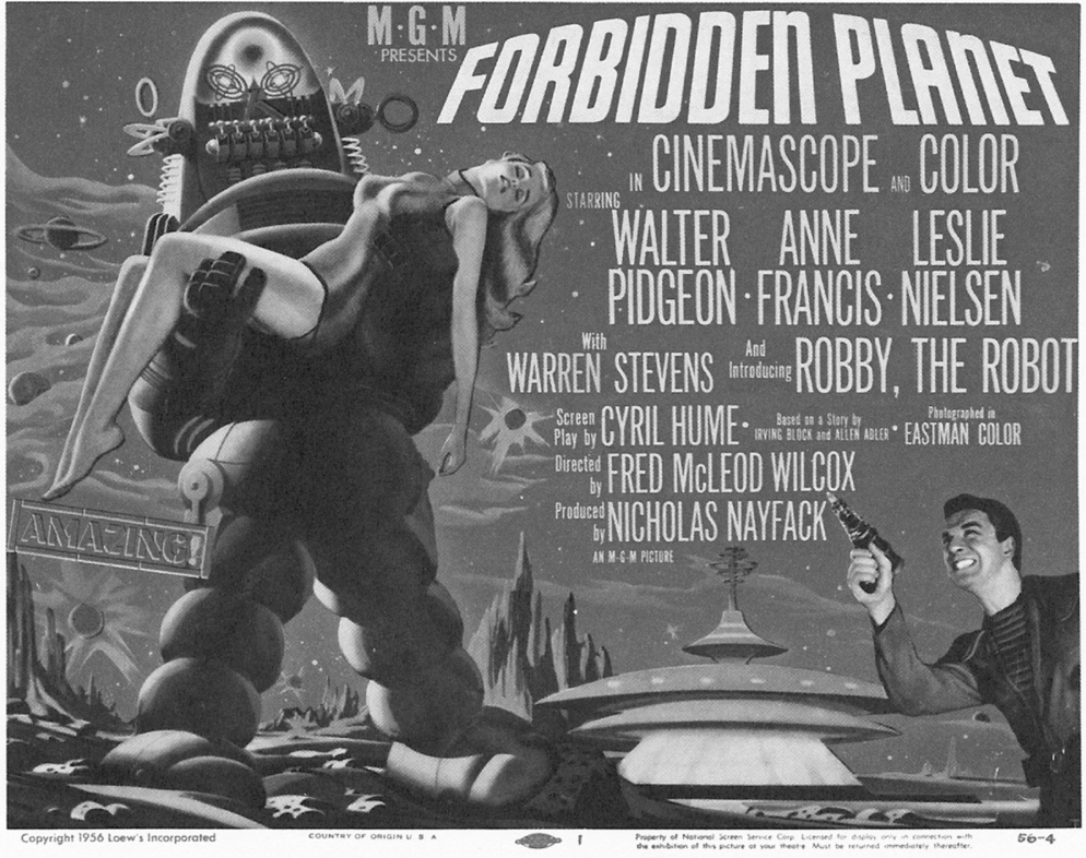 Forbidden Planet 1956 American Science Fiction Cult Film Movie Poster