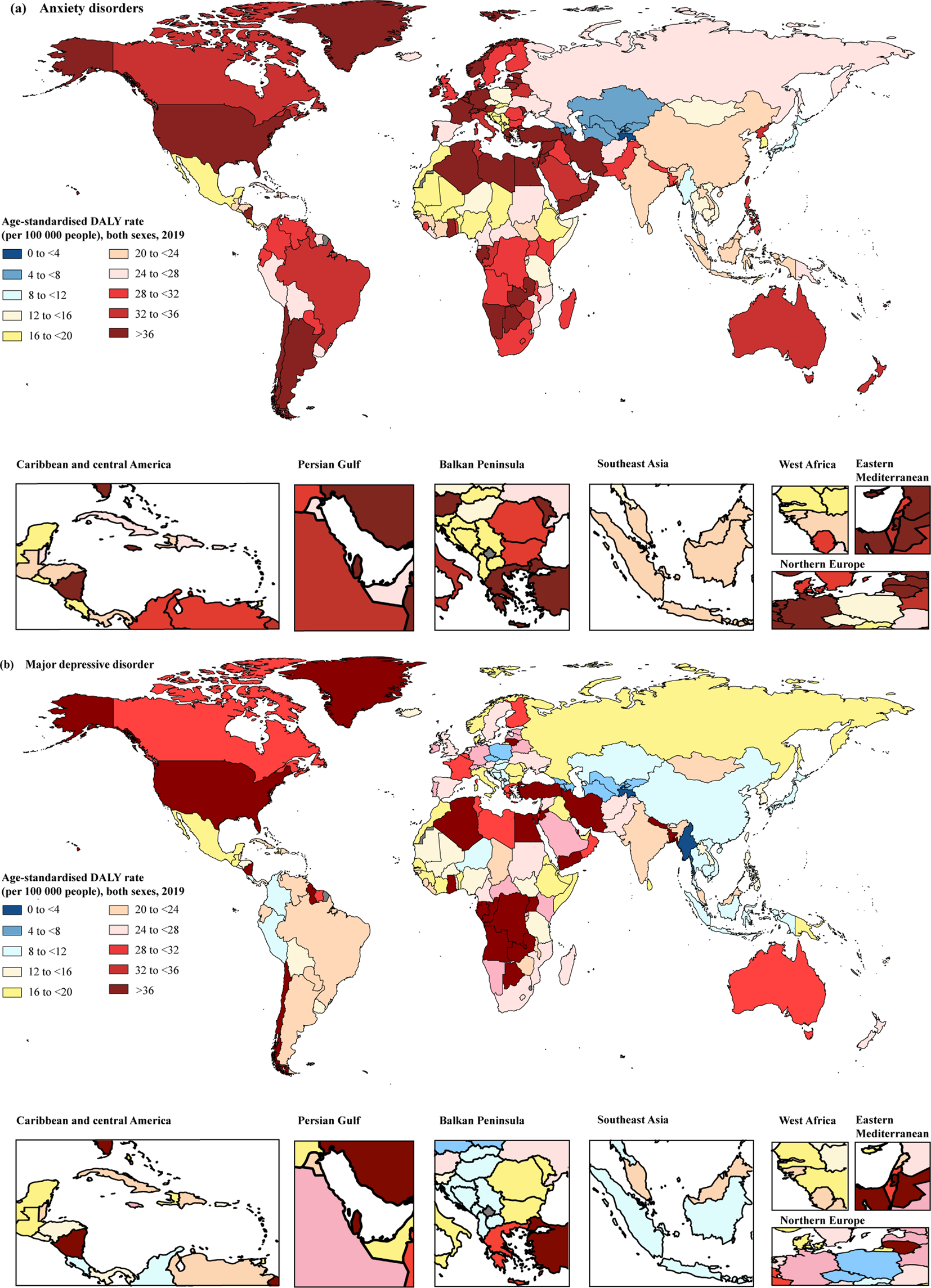 Global Trends And Regional Differences In The Burden Of Anxiety ...