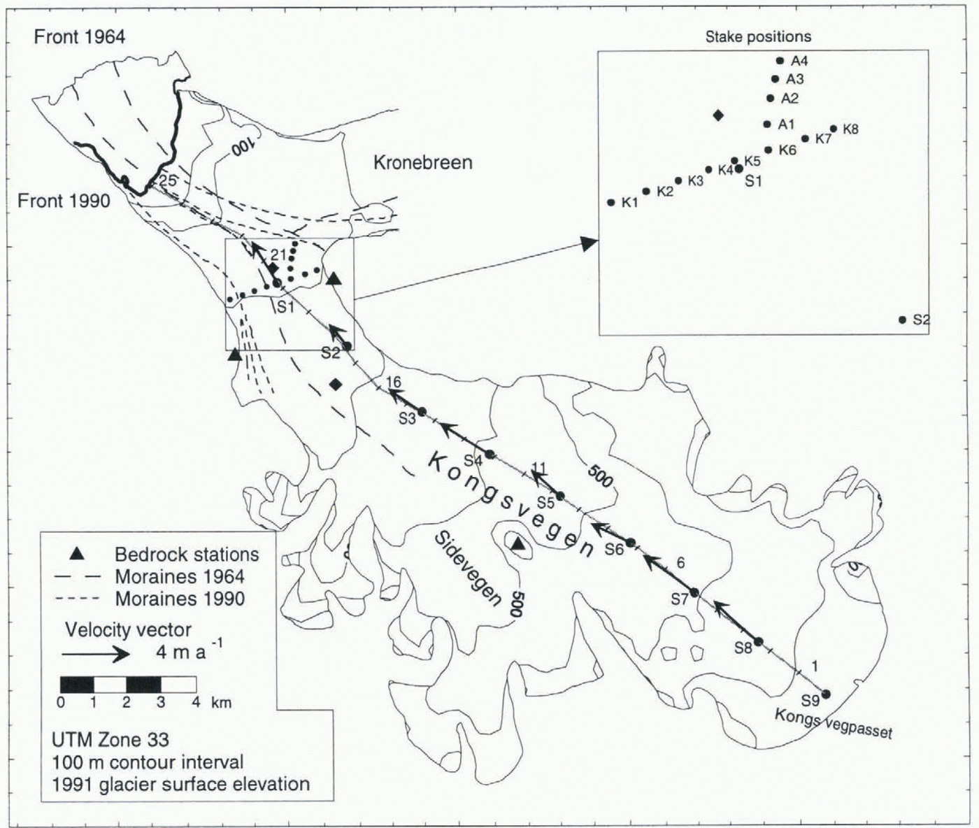 Evolution of a Surge-Type Glacier in its Quiescent Phase